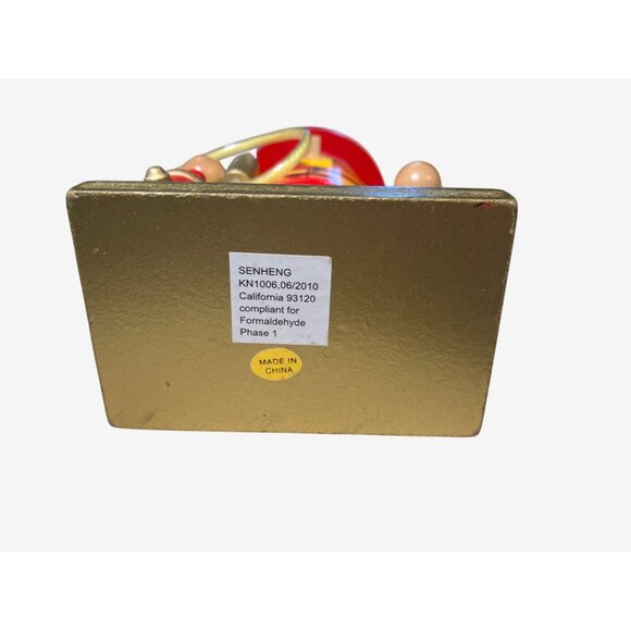 Wooden Fireman Nutcracker with Hose Fire Extinguisher and toy Fire Truck - Picture 9 of 10